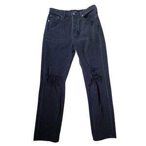 Lucky Brand 90s Loose High Rise Distressed Straight Jeans Size 2/26